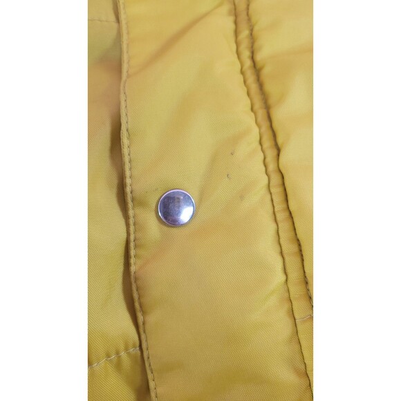 Sparkly Glitter Yellow Playboy Puffer Jacket Glitter Logos Retro Size Medium - Picture 7 of 12